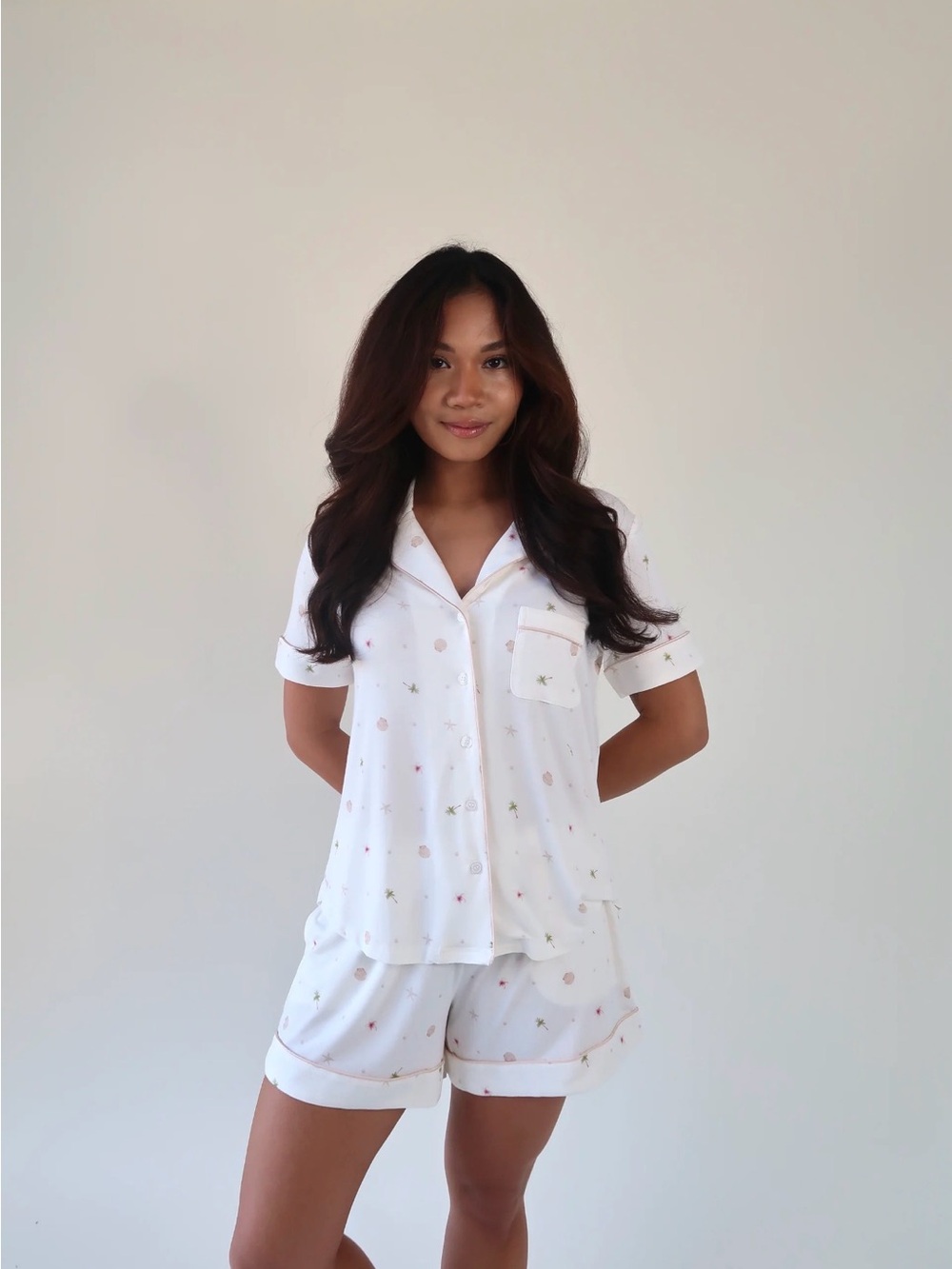 Solibeech Soft Palm PJ Collection | Modal Short Set - Picture 4 of 13